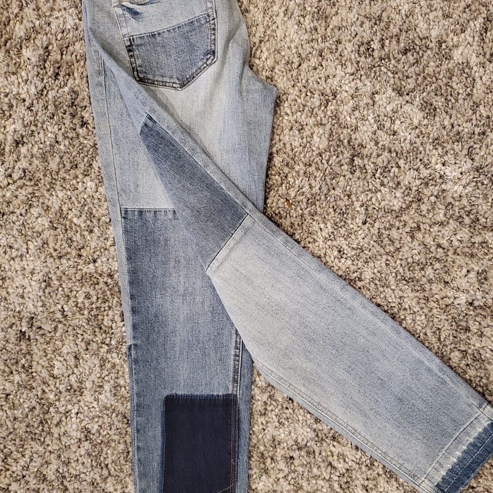 Free People Retro Patchwork Jeans sz 28